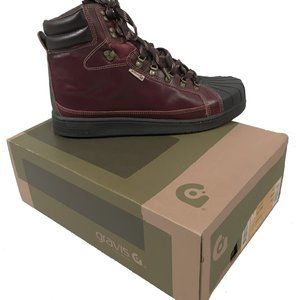 NEW Gravis by Burton Snowboards Alpine Hi Top Sneakers! 12 Oxblood Color Purple